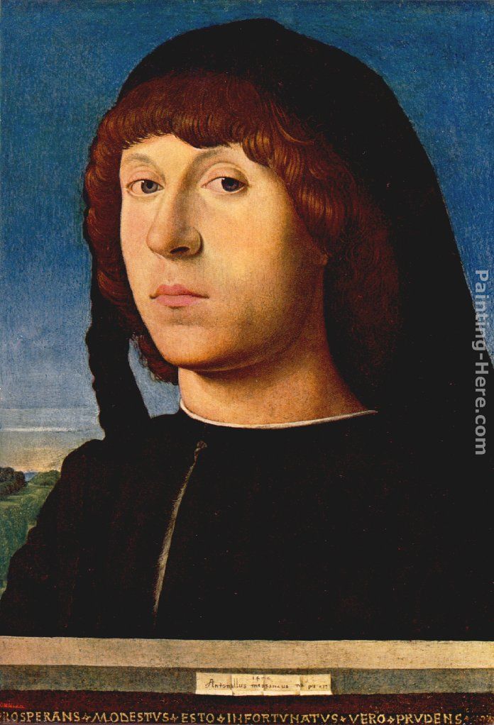 Portrait of a Man painting - Antonello da Messina Portrait of a Man art painting
